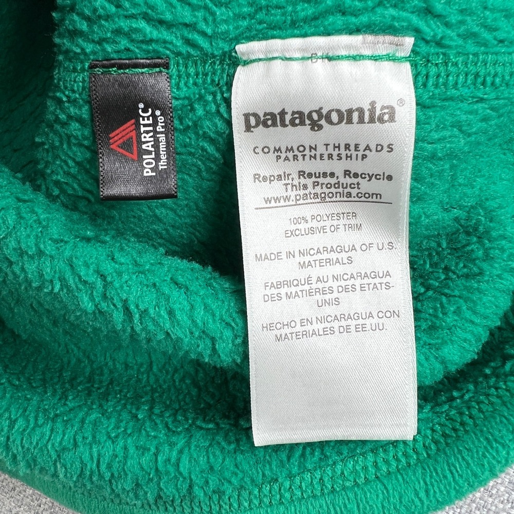Patagonia Re-Tool Snap-T Pullover Womens M Green Fleece Jacket Polartec Gorpcore - Picture 9 of 11